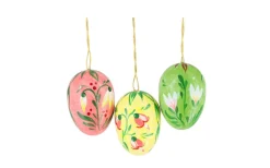 Figurenland Uhlig GmbH Ostereier*Ostereier mit Blumen, 3 cm, 6 Stück von