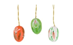Figurenland Uhlig GmbH Ostereier*Ostereier mit kleinen Blumen, 6 Stück, 2 cm von