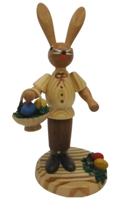 Günter Schulze Holzdrechslerei Neuheiten*Osterhase - Frau mit Körbchen, von Günter Schulze