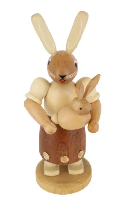 Müller Kleinkunst Osterhasen*Osterhase - Hasenmutter mit Kind, , 11 cm von