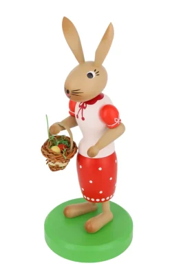 SEIFFENcom by Nestler GmbH Osterhasen*Osterhase - Häsin mit Eierkorb, 28 cm von SEIFFEN.COM
