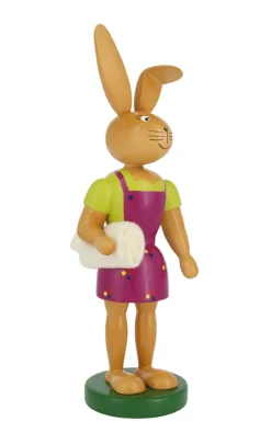 Holzkunst Gahlenz Osterhasen*Osterhase - Häsin mit Picknickdecke, 25 cm von