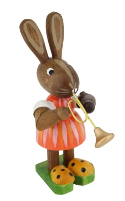 Figurenland Uhlig GmbH Osterhasen*Osterhase - Mädchen mit Trompete von