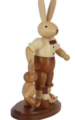 Müller Kleinkunst Osterhasen*Osterhase - Vater mit spielendem Kind, von