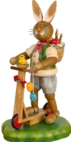 Hubrig Volkskunst Osterhasen*Osterhase Karl der Maler, 20 cm von