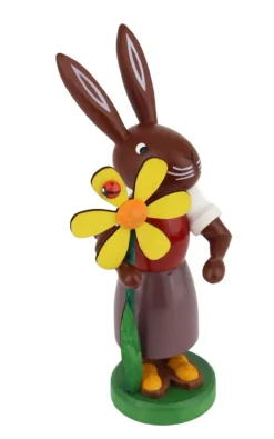 Thomas Preißler Osterhasen*Osterhase mit Blume, 9 cm von
