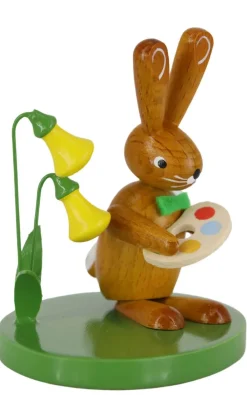 Zenker Neuheiten*Osterhase mit Farbpalette und Blumen, 7 cm von Ralf