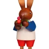 Christian Ulbricht Osterhasen*Osterhase mit Flöte, 23 cm von