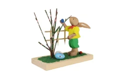 Bettina Franke Neuheiten | Osterhasen*Osterhase mit Gartenzaun, geschnitzt von