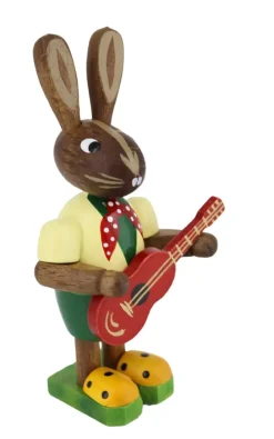 Figurenland Uhlig GmbH Osterhasen*Osterhase mit Gitarre von