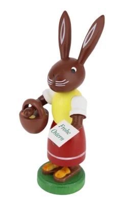 Thomas Preißler Osterhasen*Osterhase mit Handkorb, 9 cm von
