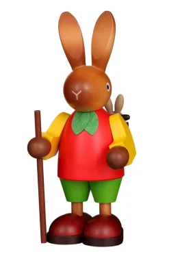 Christian Ulbricht Osterhasen*Osterhase mit Hasenkindern im Korb, 22 cm von