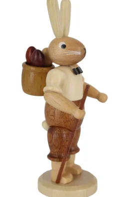 Müller Kleinkunst Osterhasen*Osterhase mit Korb , 11 cm von