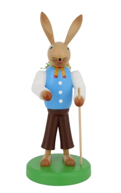 SEIFFENcom by Nestler GmbH Neuheiten | Osterhasen*Osterhase mit Korb und Wanderstab, 28 cm von SEIFFEN.COM