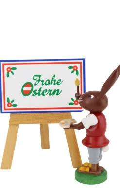 Thomas Preißler Osterhasen*Osterhase mit Maltafel, 9 cm von