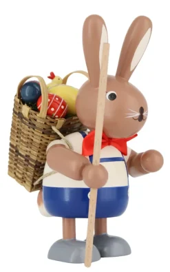 KWO Osterhasen*Osterhase mit Tragekorb, 11 cm von