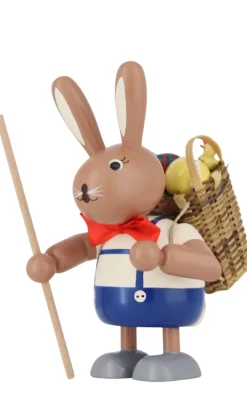 KWO Osterhasen*Osterhase mit Tragekorb, 11 cm von