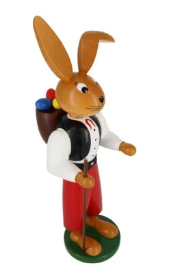 Holzkunst Gahlenz Osterhasen*Osterhase Wanderbursche, 55 cm von