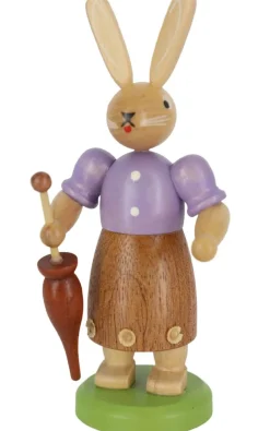 Müller Kleinkunst Osterhasen*Osterhase-Hasenfrau mit Schirm, , 11 cm von