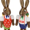 Figurenland Uhlig GmbH Osterhasen*Osterhasen - Paar mit Korb von