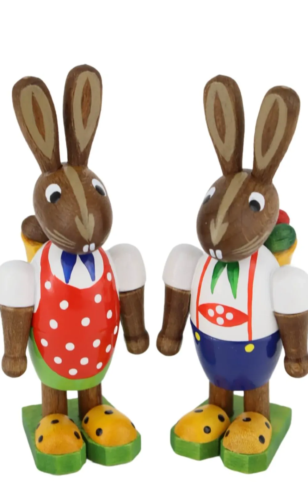 Figurenland Uhlig GmbH Osterhasen*Osterhasen - Paar mit Korb von
