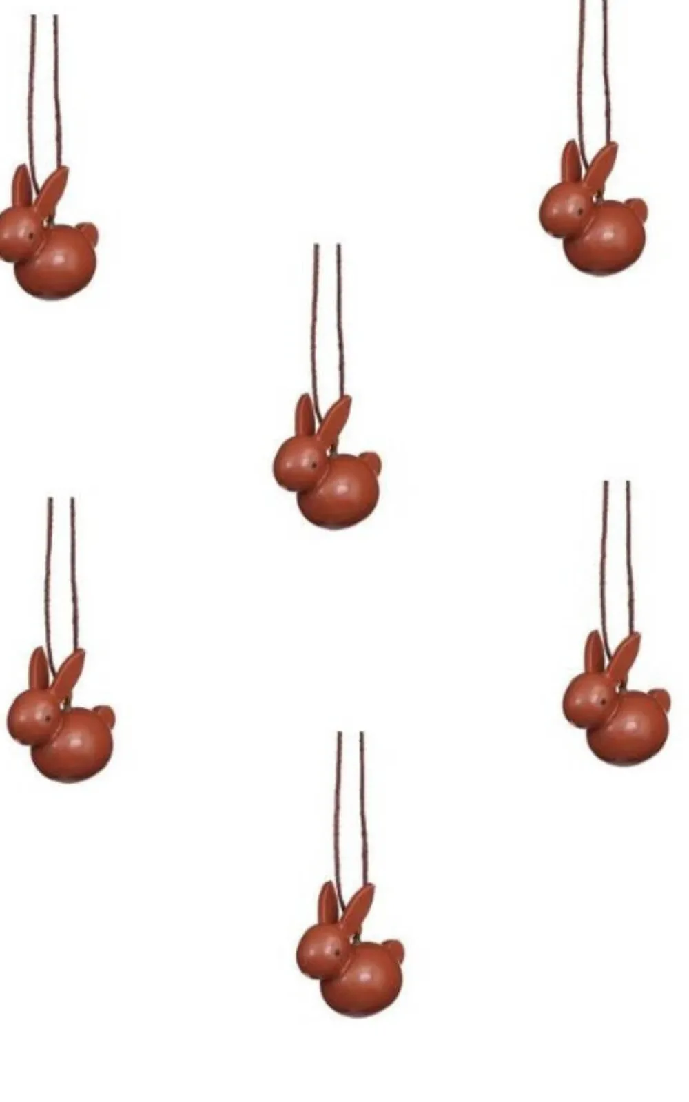 Christian Ulbricht Neuheiten*Osterhasen zum Hängen, 6 Stück, 2 cm, von