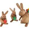 Jan Stephani Neuheiten | Osterhasen*Osterhasengruppe, 3-teilig, braun, 5-8 cm von