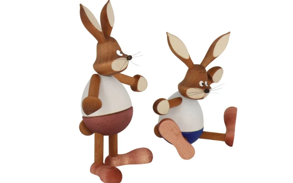 Knuth Neuber Neuheiten | Auslaufartikel*Osterhasenpaar, 13 cm, von