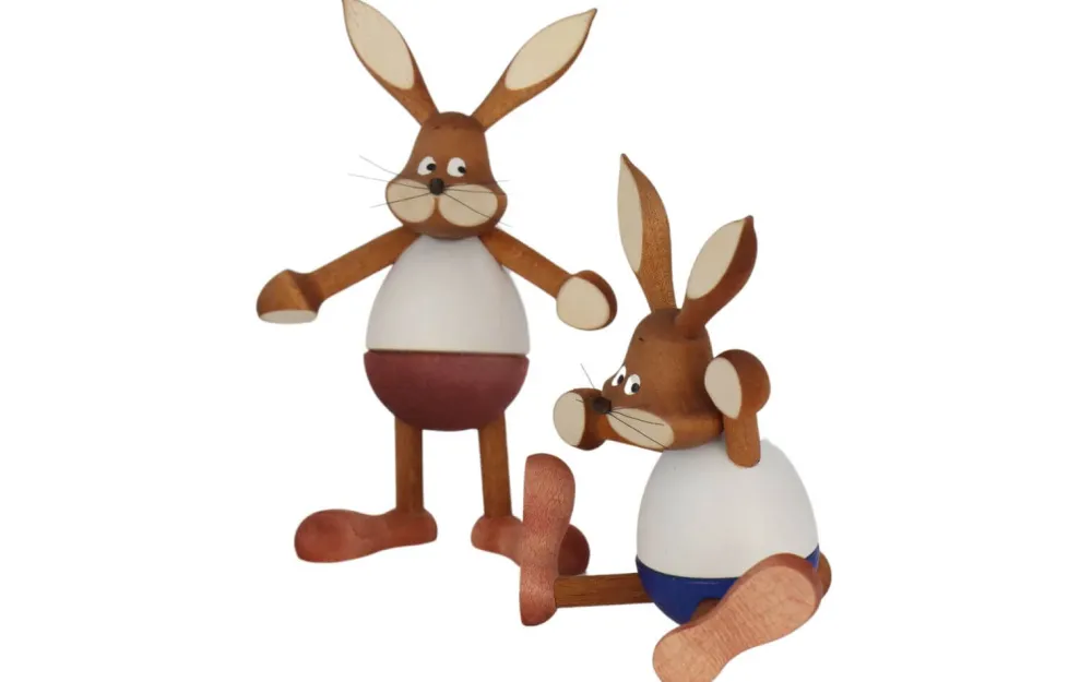 Knuth Neuber Neuheiten | Auslaufartikel*Osterhasenpaar, 13 cm, von