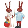 holz.kunst Stephan Kaden Neuheiten*Osterhasenpaar, bunt, 6 cm von Stephan Kaden