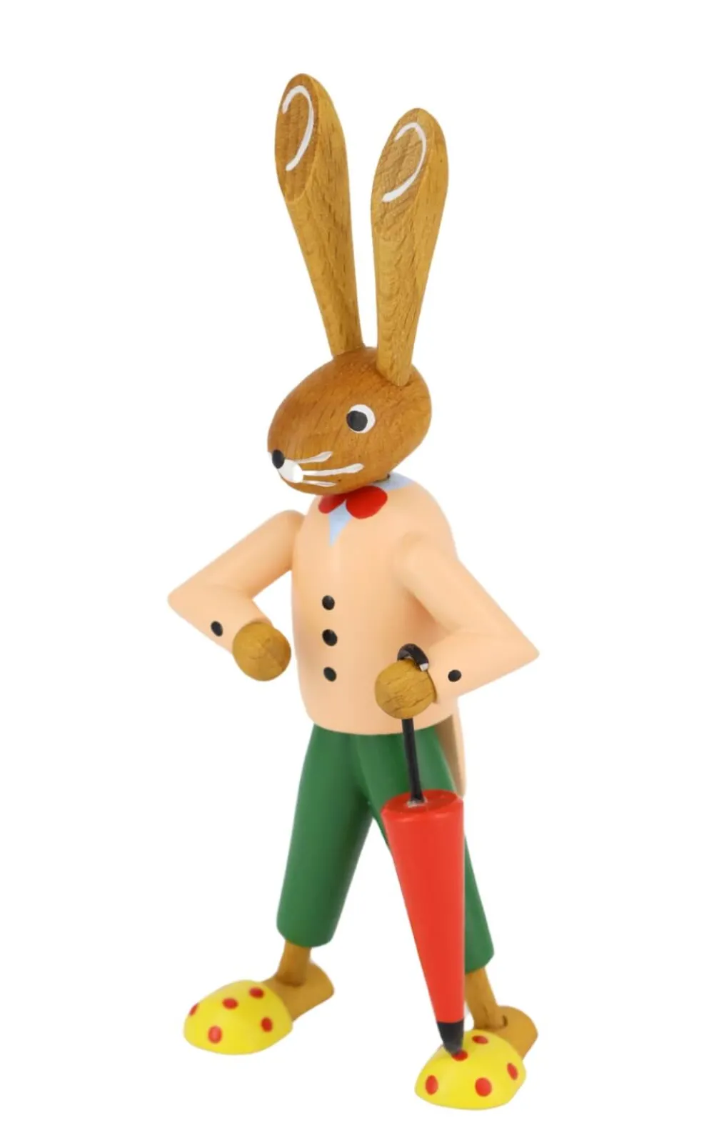 Zenker Osterhasen*Osterhasenpaar mit Korb und Schirm, 12 cm, von Ralf