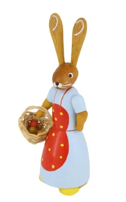 Zenker Osterhasen*Osterhasenpaar mit Korb und Schirm, 12 cm, von Ralf
