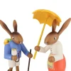 SEIFFENcom by Nestler GmbH Osterhasen*Osterhasenpaar mit Wanderstab und Schirm, 21 cm von SEIFFEN.COM