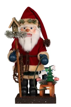 Christian Ulbricht Nussknacker*Premium Nussknacker Weihnachtsmann mit Schlitten, 47 cm von