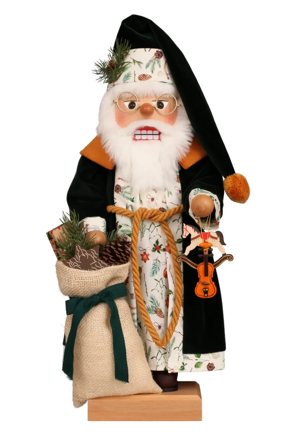 Christian Ulbricht Nussknacker*Premium Nussknacker Weihnachtsmann mit grüner Robe, 49 cm von