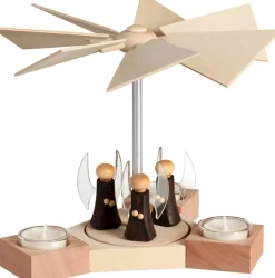 Seiffener Volkskunst eG Auslaufartikel | Weihnachtspyramiden*Pyramide Hexagonum Engel von Seiffener Volkskunst