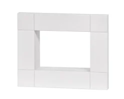 KWO Kantenhocker*Rahmen für Räuchermännchen Kantenhocker, 33 cm, weiß lasiert von
