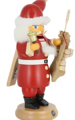 Müller Kleinkunst Räuchermännchen*Rauchknacker® Weihnachtsmann mit Glocke von