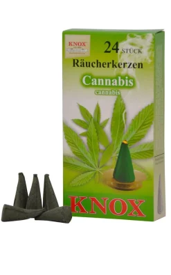 KNOX - Apotheker Hermann Zwetz Räucherkerzen*Räucherkerzen - Cannabis, 24 Stück von KNOX