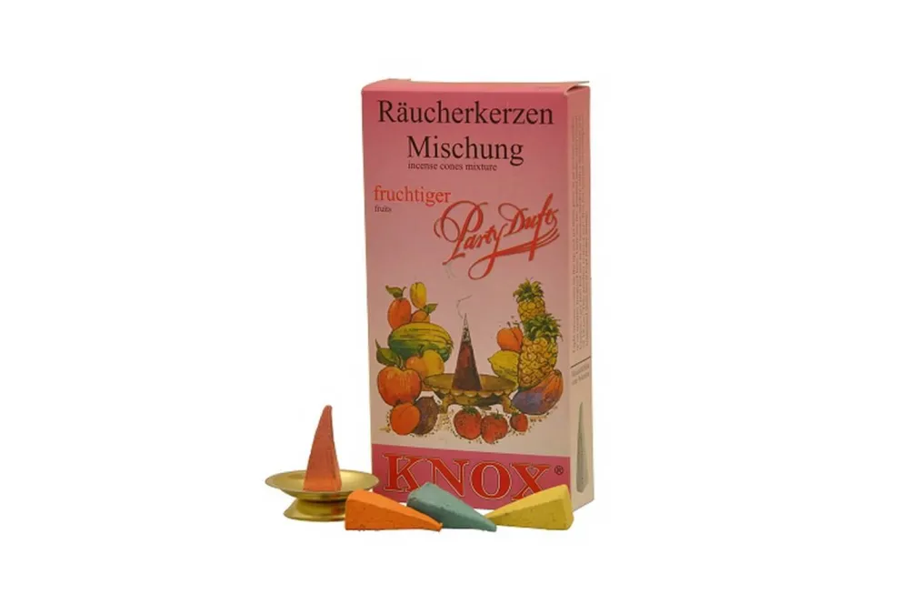 KNOX - Apotheker Hermann Zwetz Räucherkerzen*Räucherkerzen Mischung - fruchtiger Partyduft, 24 Stück von KNOX