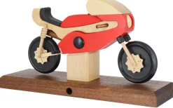 Gerd Hofmann Auslaufartikel | Räuchermännchen*Räuchermann - Räuchermotorrad Rennmaschine, rot von