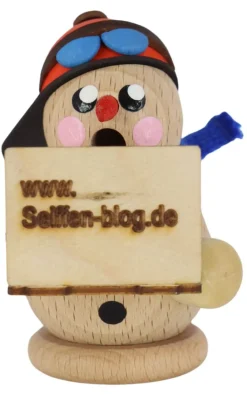 Gerd Hofmann Neuheiten | Räuchermännchen*Räuchermann Schneemann Bloggi mit Laptop, von