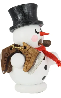 Gerd Hofmann Neuheiten | Räuchermännchen*Räuchermann Schneemann mit Schlittschuh, von