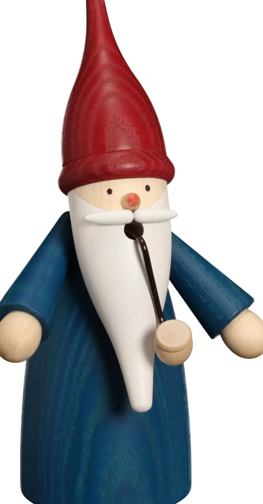Seiffener Volkskunst eG Neuheiten*Räuchermann Traditionswichtel, blau, 16 cm von