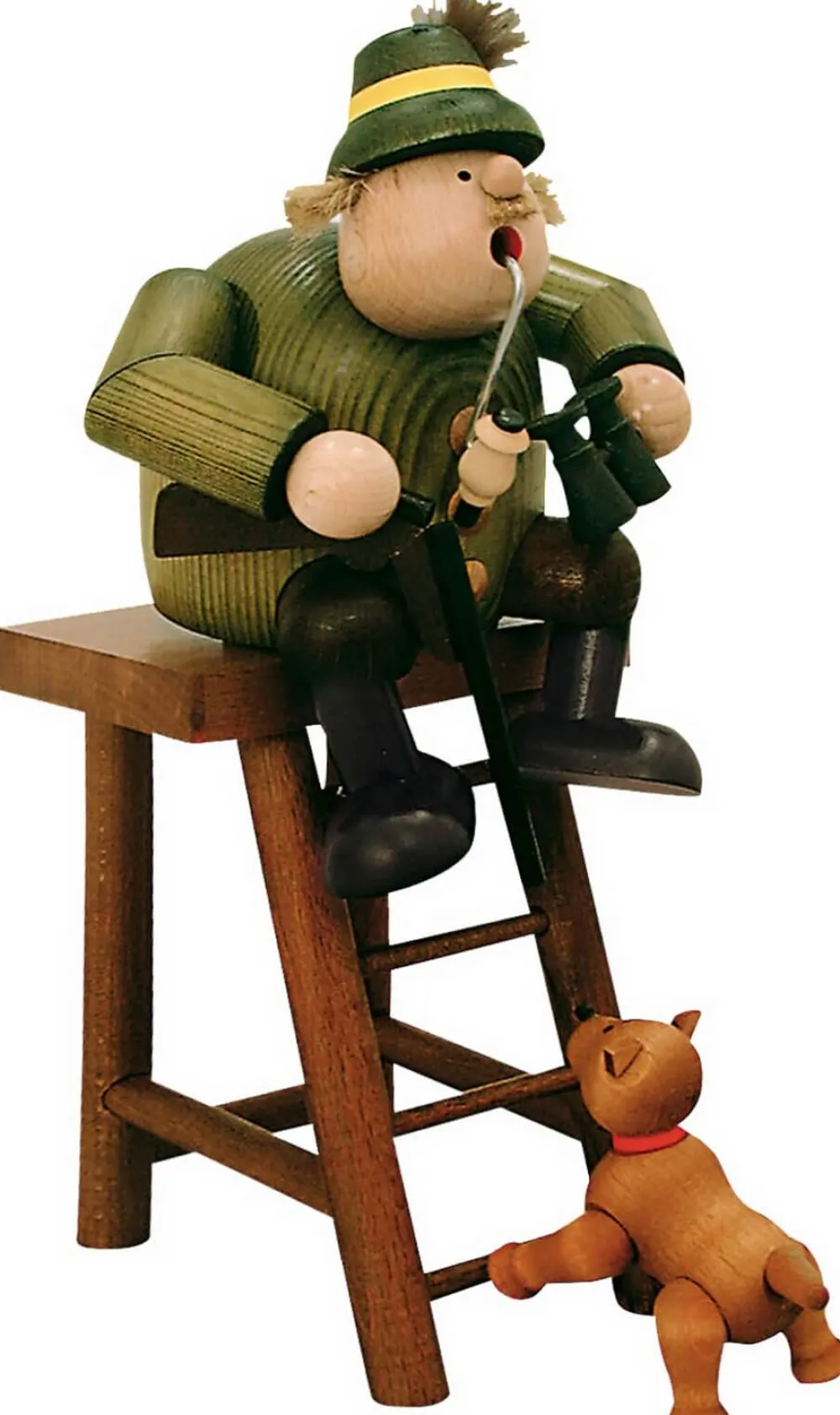 KWO Neuheiten | Kantenhocker*Räuchermännchen - Kantenhocker Jäger auf Hochsitz, 27 cm, von