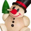 Seiffener Volkskunst eG Räuchermännchen*Räuchermännchen - Kugelräuchermann Cool-Man mit Baum von