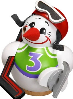 Seiffener Volkskunst eG Neuheiten | Auslaufartikel*Räuchermännchen - Kugelräuchermännchen Cool-Man Eishockeyspieler von