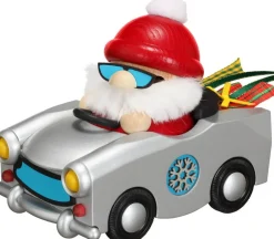 Seiffener Volkskunst eG Räuchermännchen*Räuchermännchen - Kugelräuchermann Nikolaus im Trabi, 12 cm, von