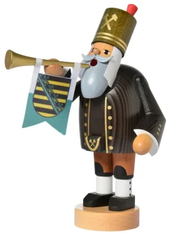 KWO Räuchermännchen*Räuchermännchen Bergmann mit Trompete, 20 cm von