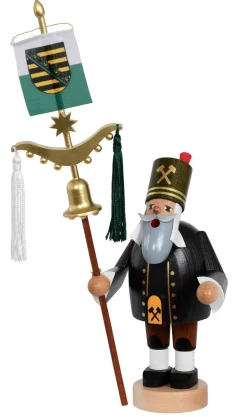 KWO Räuchermännchen*Räuchermännchen Bergmann mit Schellenbaum, 31 cm von